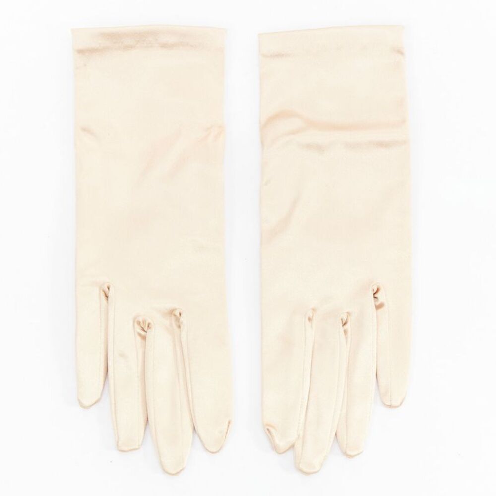 Giorgio Armani Satin Evening Gloves